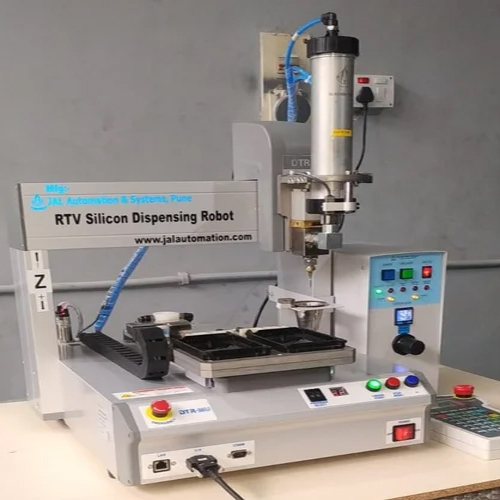 Rtv Silicone Sealant Dispensing Robotic Machine - Color: Silver