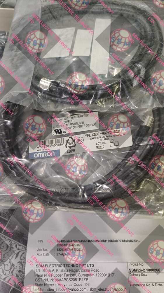 OMRON CONNECTOR CABLE SENSOR, XS3F-M8PVC3S2M