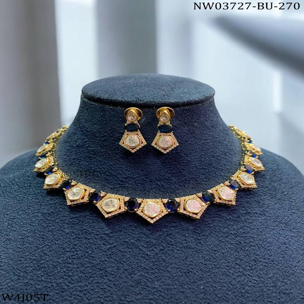 Premium moissanite Necklace with Earrings