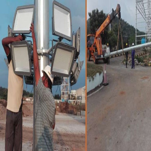 Highmast light installation and services