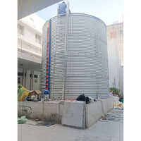 Fire Protection Water Storage Zincalume Tank Tata Blue Scope Sheet - Color: Silver
