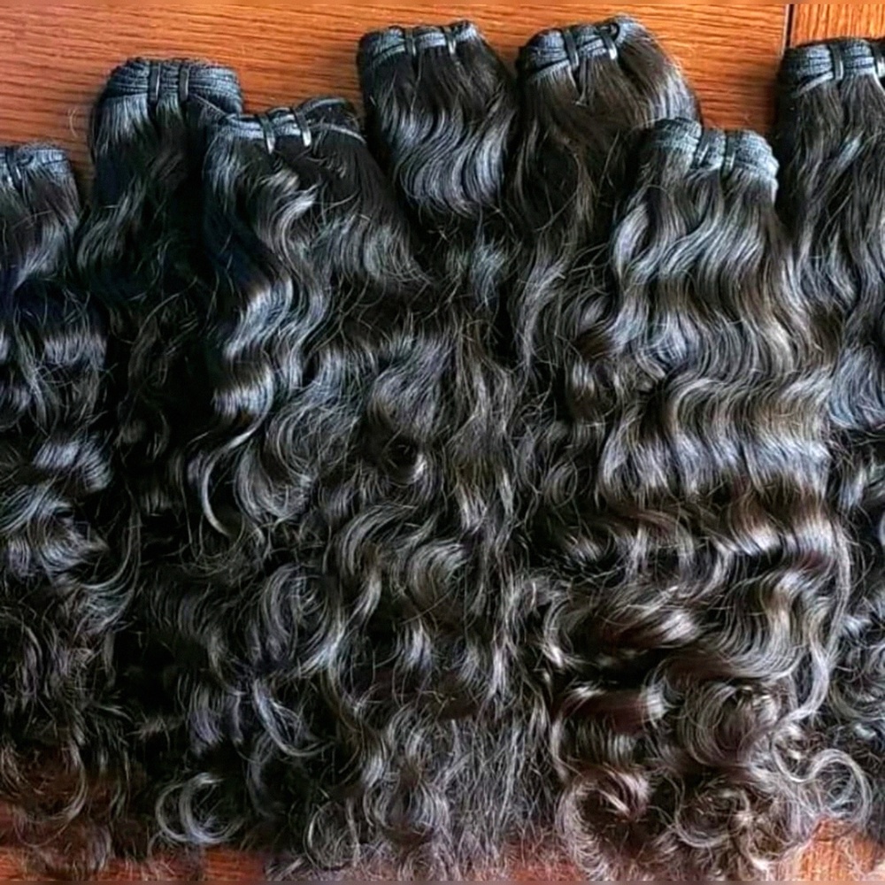 Raw Natural black curly hair extension