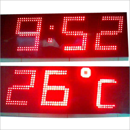 तापमान घड़ी प्रदर्शन