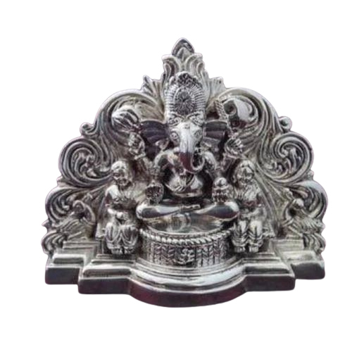 Silver Ganesh Statue - Size: Standard