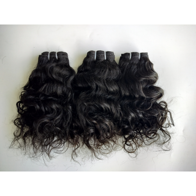 Raw Unprocessed Natural Black  Deep Curly Hair Extensions