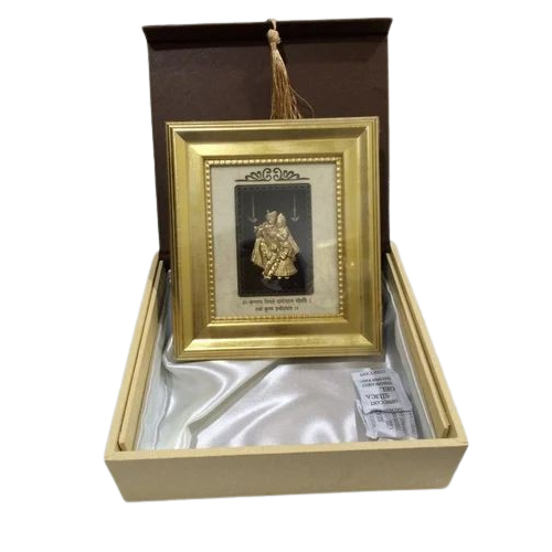 Gold Radha Krishna Photo Frames