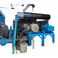 Mechanical Vacuum Booster - Cast Iron, 50m3 Flow Rate, Blue | 1500 Rpm Motor Speed, 5 Hp Electric Blower, 220 Volt, 1 Year Warranty
