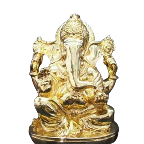 Gold God Ganesh Statue - Color: Golden