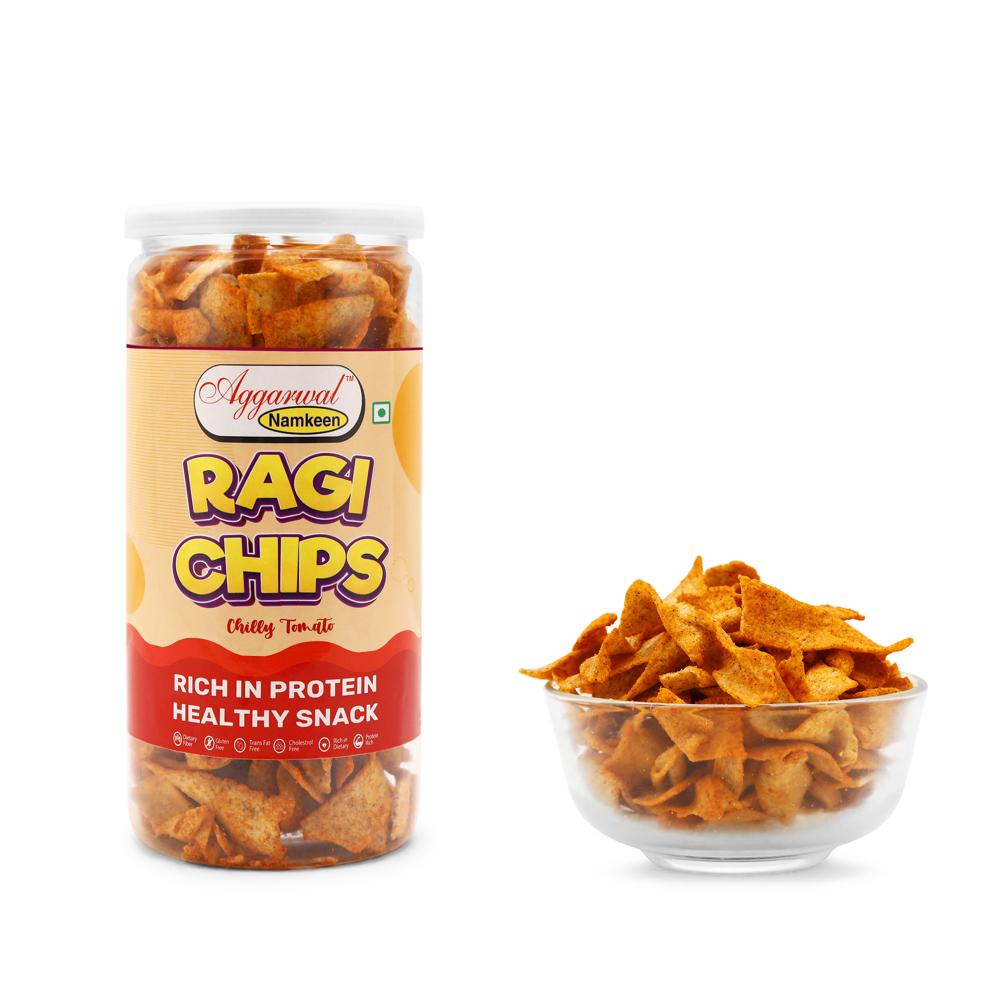 Ragi (Nachani) Chilly Tomato Chips - Feature: Healthy Snacks