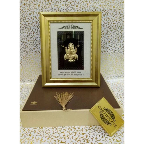 Gold Leaf Ganesh Photo Frames