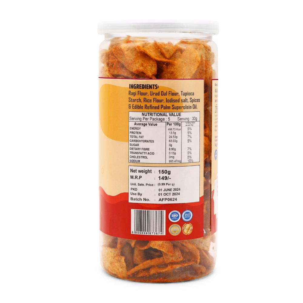 Ragi (Nachani) Chilly Tomato chips