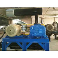 Tri Lobe Roots Blower - Iron & Other Material, Blue Color, 220 Volt Electric Source | Industrial Application, 1 Year Warranty