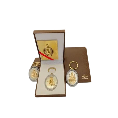 Gold Leaf Key Chain - Color: Golden