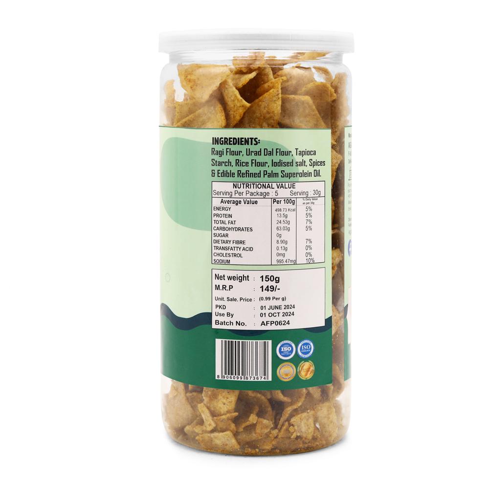 Ragi (Nachani) Spicy Treat chips
