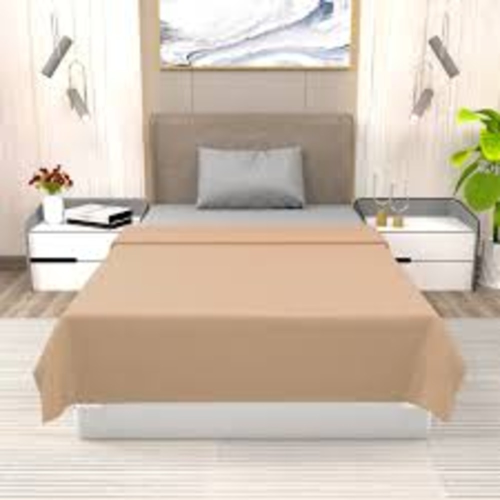 Plain Double Bed Bedsheet