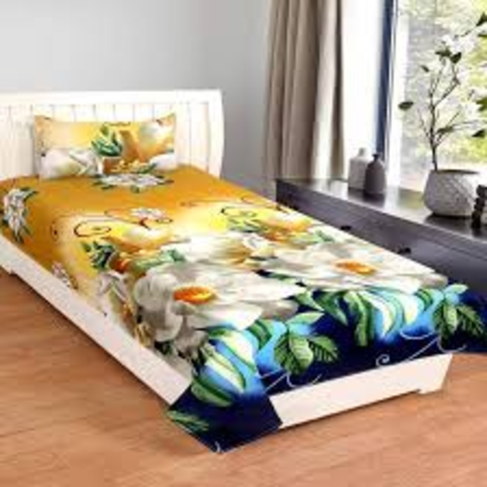 3d Single Printed Bedsheet - Density: 60*90inch