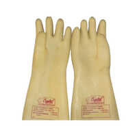 Electrical Rubber Gloves - Color: White