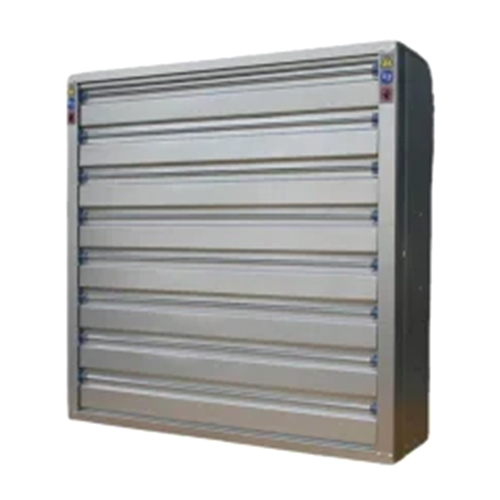 Stainless Steel Exhaust With Shutter - Color: Grey