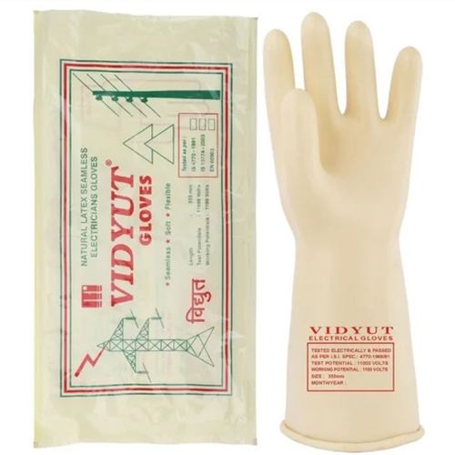 Electrical Safety Gloves - Color: White