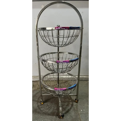 15 Kg Stainless Steel Fruit Trolley