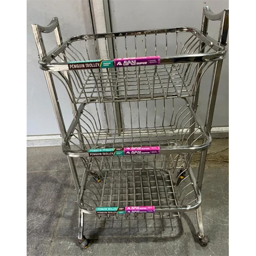 SS Penguine Kitchen Fruit Trolley