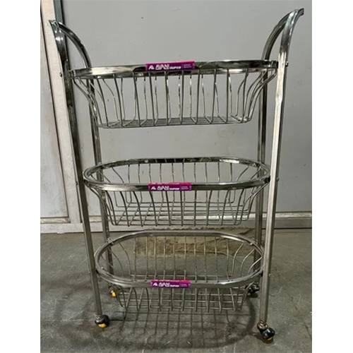 Stainless Steel Fruit Trolley