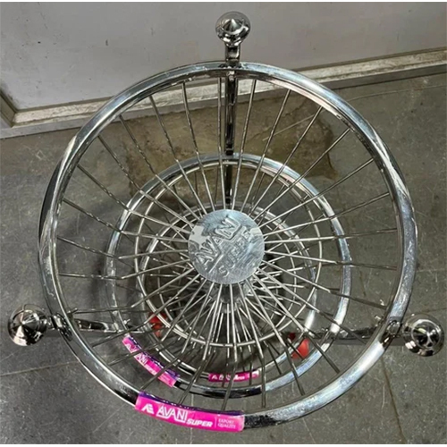 Ss Round Fruit Trolley - Color: Silver