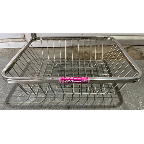 Silver Ss Kitchen Basket - Feature: Easy To Clean