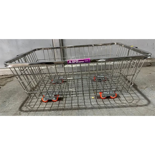 Ss Kitchen Corner Basket - Color: Silver