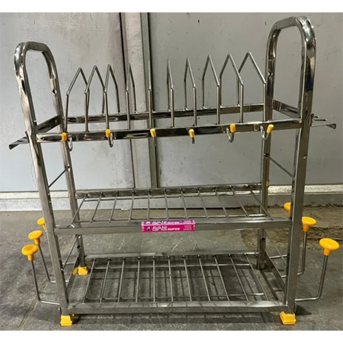 3 Shelves SS Kitchen Rack