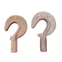 Crane Shank Hooks - Color: Metallic