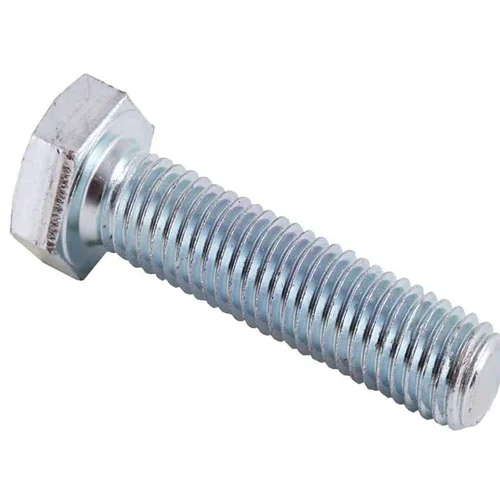 Mild Steel Hexagon Bolt - Color: Silver