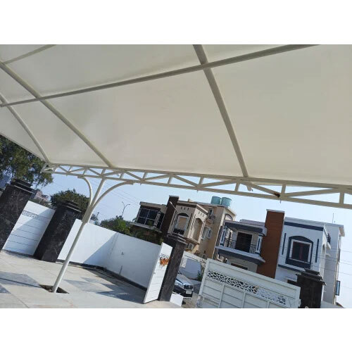 Entrance Canopy Tensile Fabric Structure - Color: White