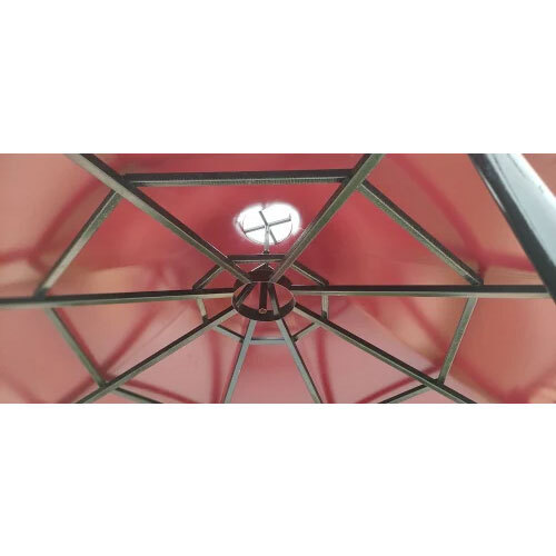 Tensile Fabric Conical Structures - Color: Red