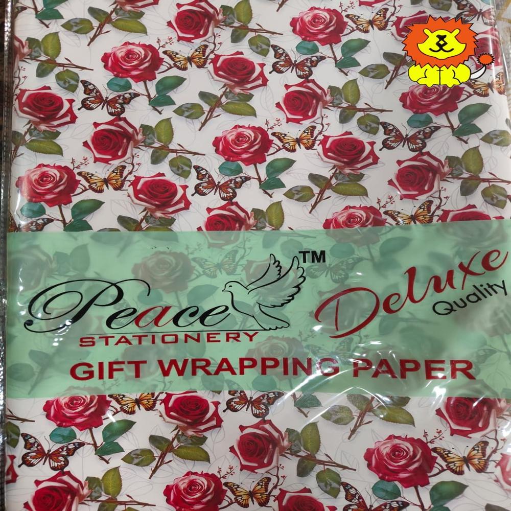 Peace Chromo Gift Wrapping Sheets - Color: Multicolor