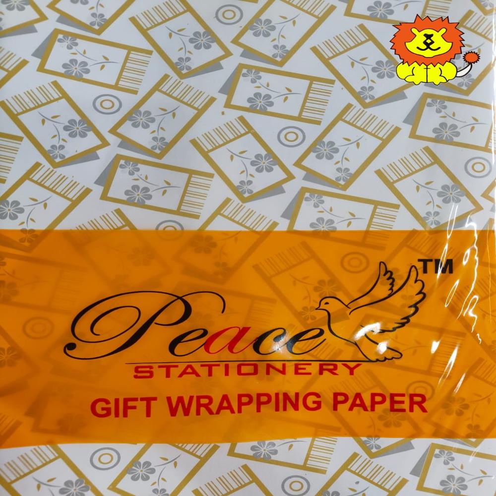 Peace Chromo Gift Wrapping Sheets