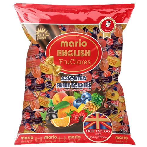 Mario English Fruclares Toffee - Flavor: Different Available