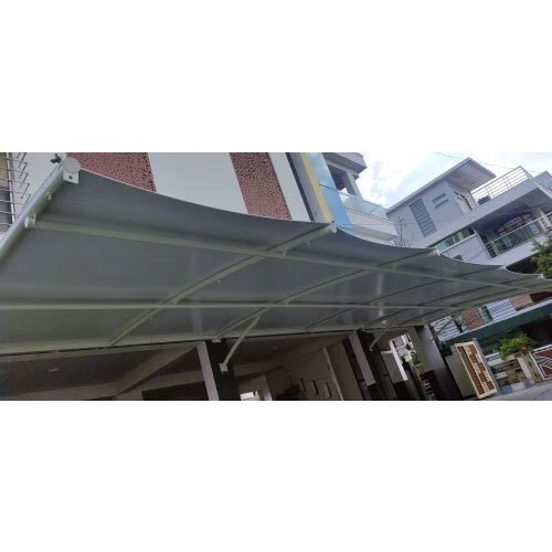 Tensile Fabric Structures - White Tensile Fabric, Plain Style , Elegant And Durable Solution For Commercial Applications