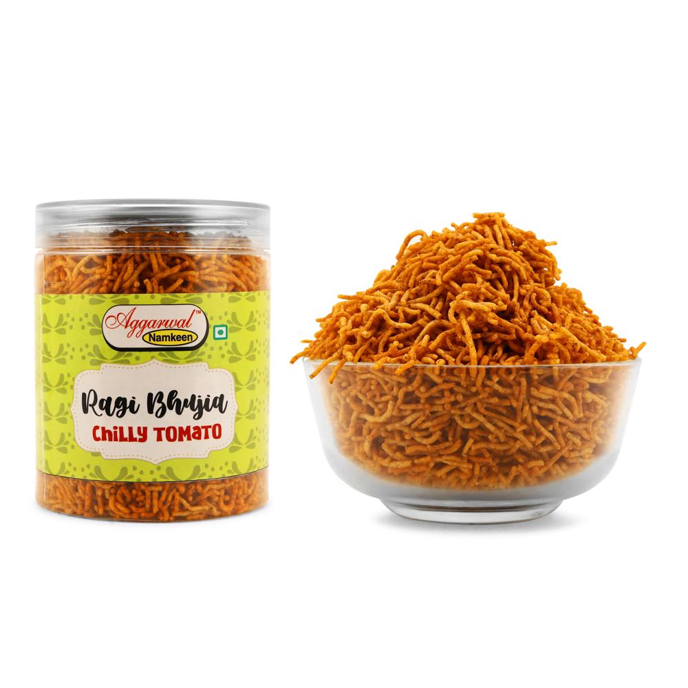 Ragi (Nachani) Chilly Tomato Bhujiya - Feature: Healthy Snacks