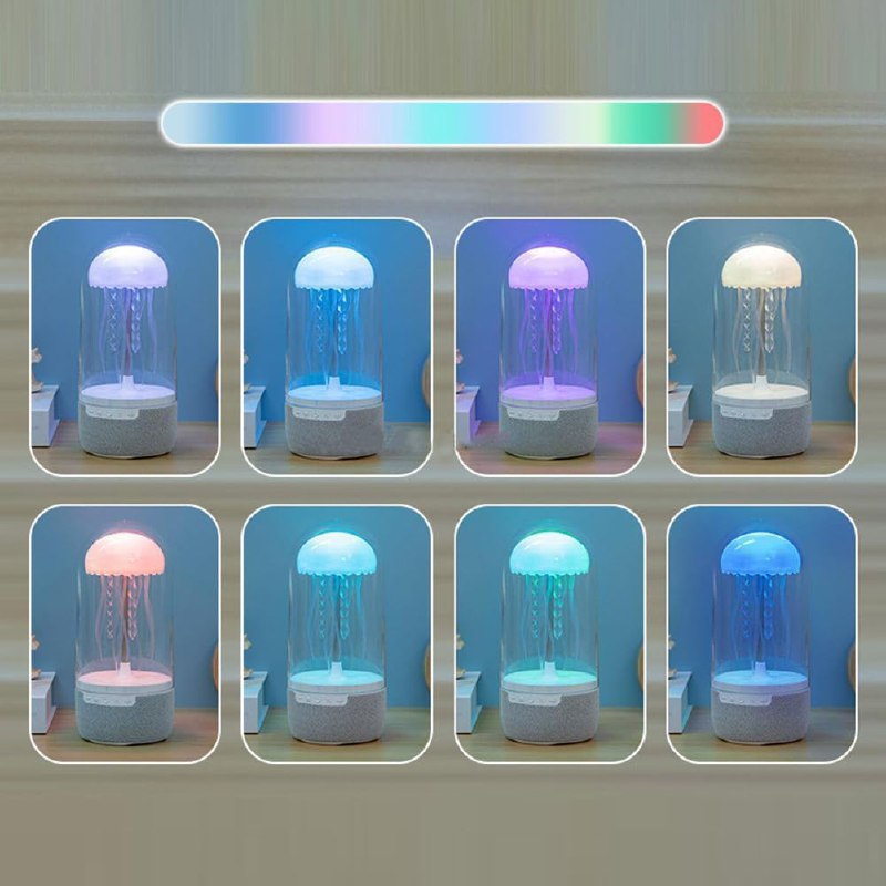 Jellyfish Lamp Bluetooth Speaker  7 Color Changing