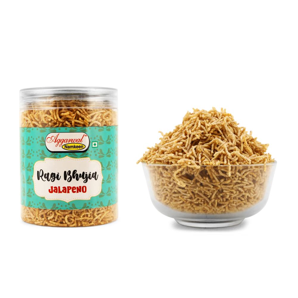 Ragi (Nachani) Jalapeno Bhujiya