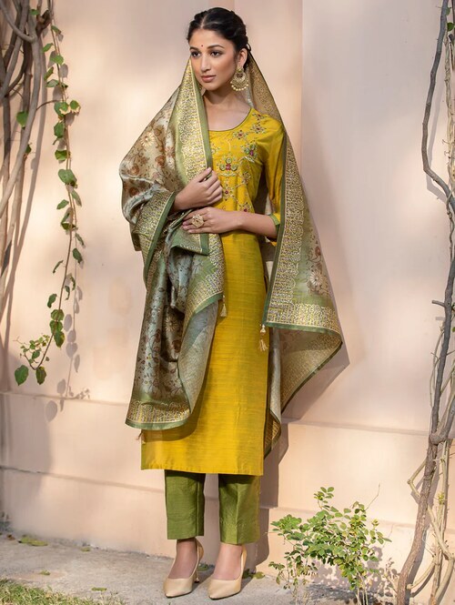 Designer Silk Suit