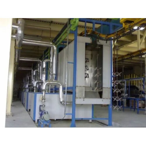 Powder Coating Plants - Color: Blue And White