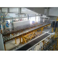 Floor Monorail Conveyor - Color: Yellow And Grey