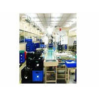 Assembly Line Belt Conveyor - Color: Blue And Grey