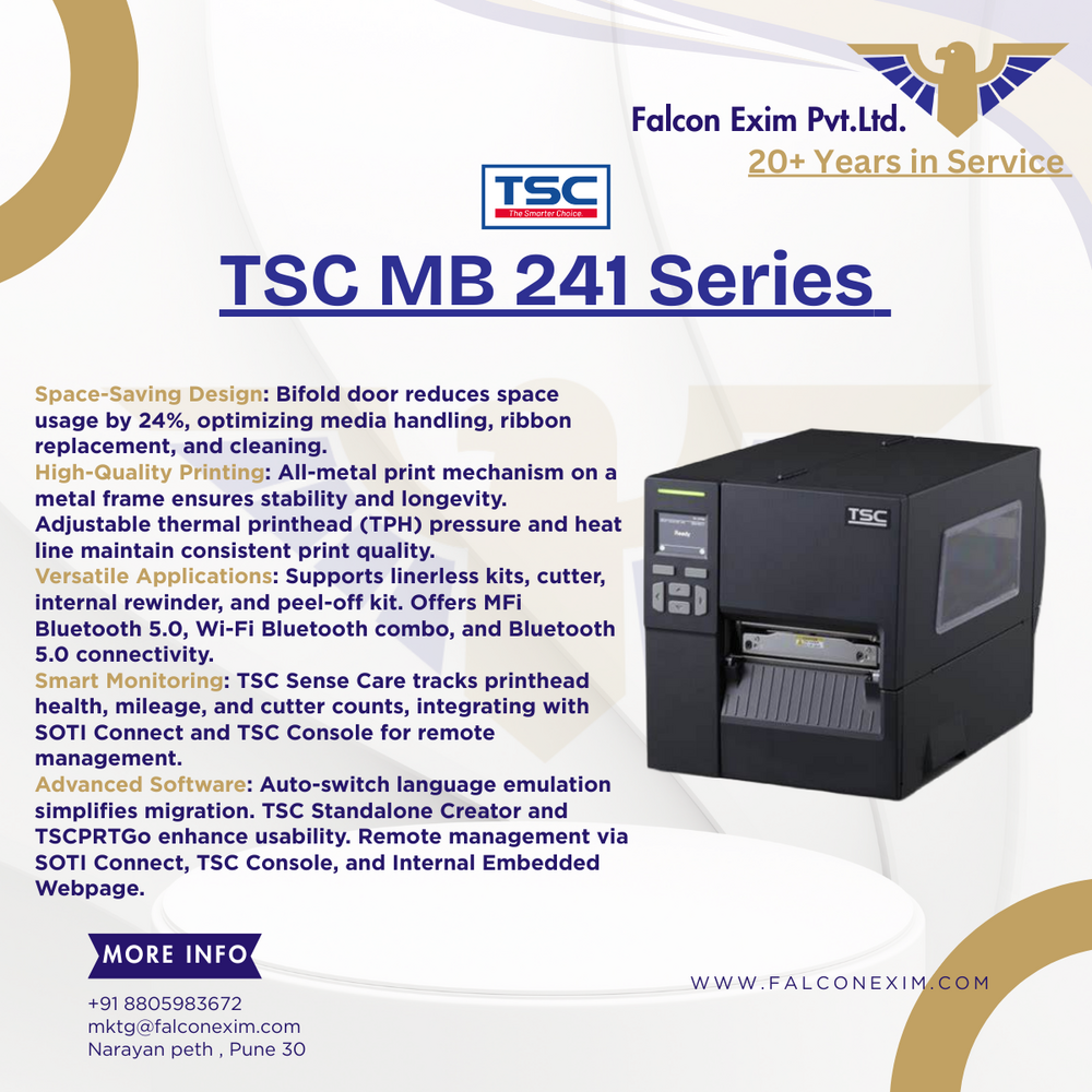 Tsc Mb 241 Series - Print Width: 107 Millimeter (Mm)