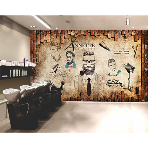 Salon Wallpaper - Material: Vinyl