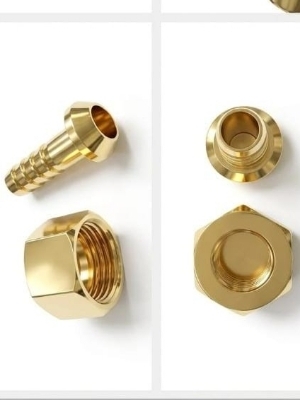 Brass Nut and nipple set