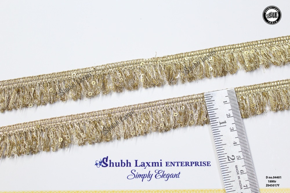 Zari Sequence Jhalar Lace