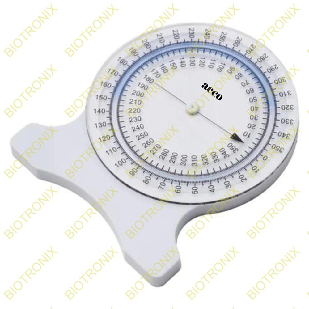 Portable Analog Bubble Inclinometer For Shoulder, Knee, And Spine Evaluation